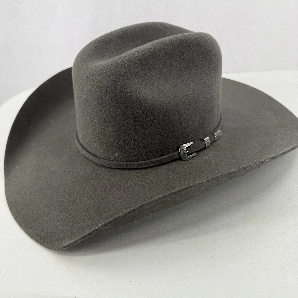 Cody James Cowboy Hat Mens Size 7 Gray XXX 3X Premium Wool Western Buckle Band